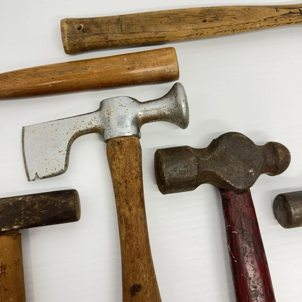 Lot of 8 Vintage Hammers Ball peen Tack Plumb Craftsman Carpenter